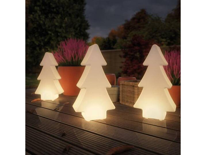 Paulmann Plug & Shine LED-Dekoleuchte Tree Tree, dimmbar, weiß / opal, Kunststoff, Modern von Paulmann