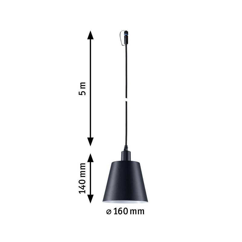 Paulmann Plug & Shine LED-Pendelleuchte Kofia E14, Aluminium von Paulmann