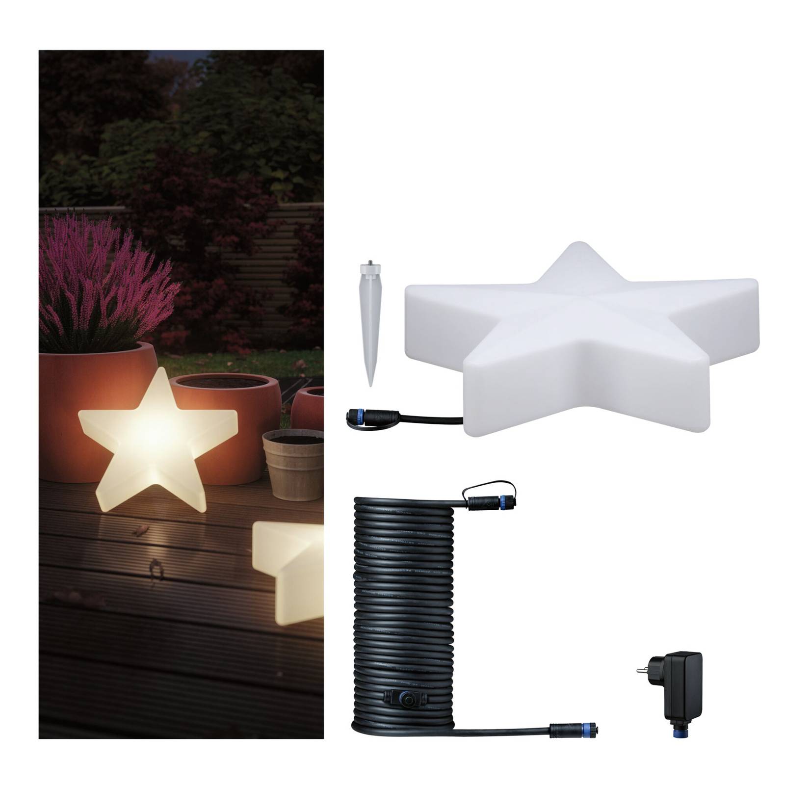 Paulmann Smart LED-Weihnachtsset Plug & Shine Star 10m Kabel Paulmann Smart LED-Weihnachtsset Plug & Shine Star 10m Kabel von Paulmann
