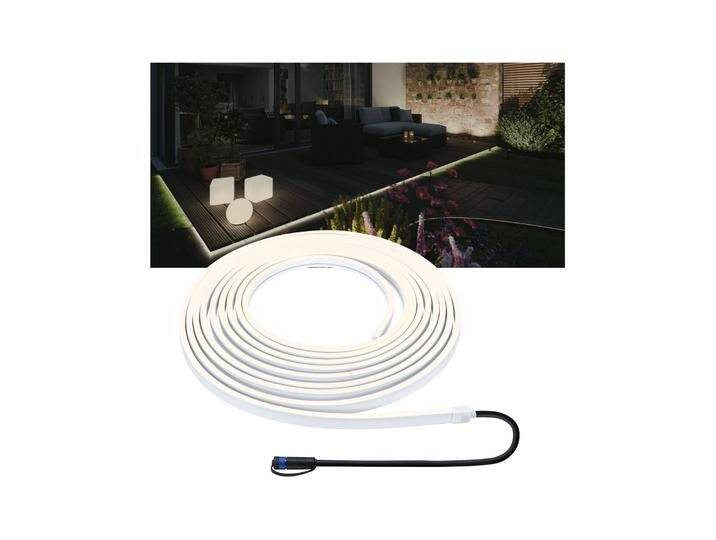 Paulmann Plug & Shine Smooth LED-Stripe 3.000K 10m Smooth, dimmbar, weiß / opal, Kunststoff, Modern von Paulmann