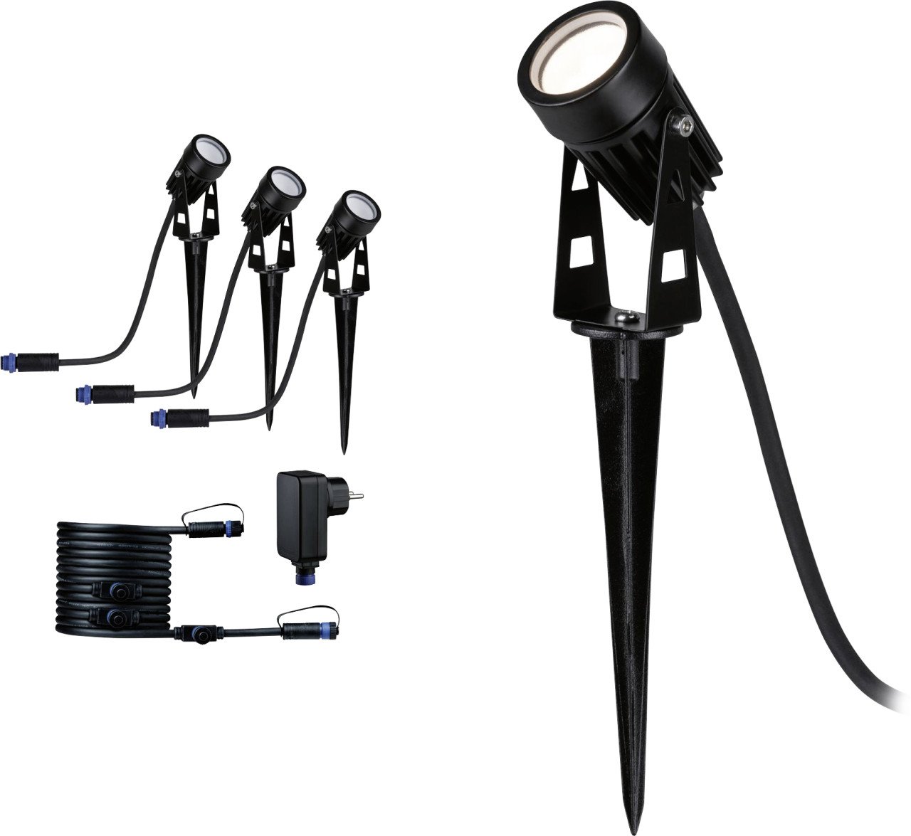 Paulmann Plug & Shine Spot Starterset Outdoor schwarz 26 cm Paulmann Plug & Shine Spot Starterset Outdoor schwarz 26 cm von Paulmann