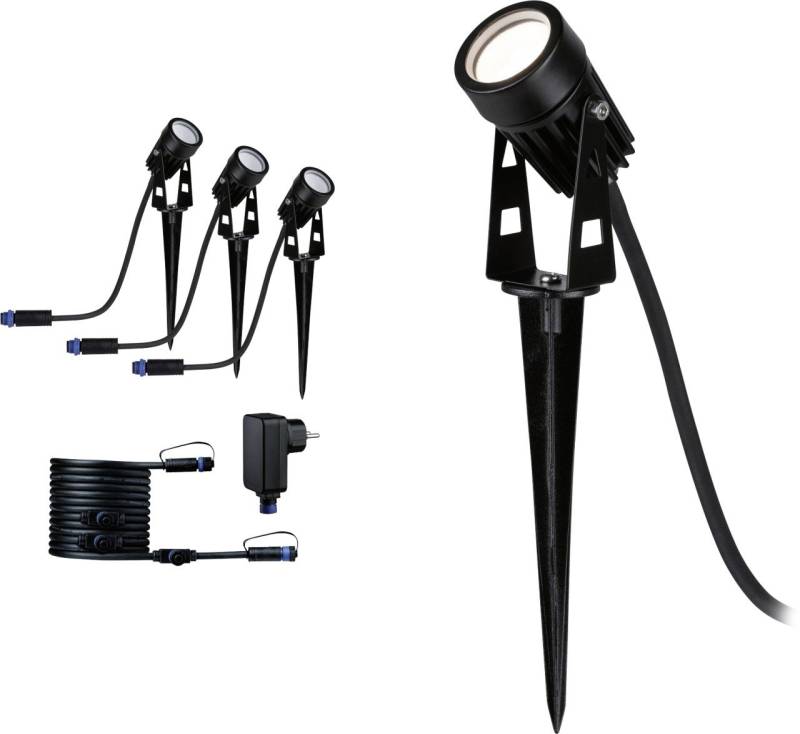 Paulmann Plug & Shine Spot Starterset Outdoor schwarz 26 cm von Paulmann
