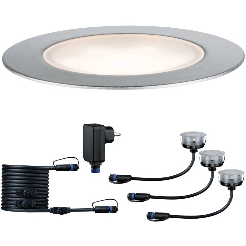 Paulmann Plug&Shine Starter-Set Bodeneinbaustrahler IP65 Warmweiß von Paulmann