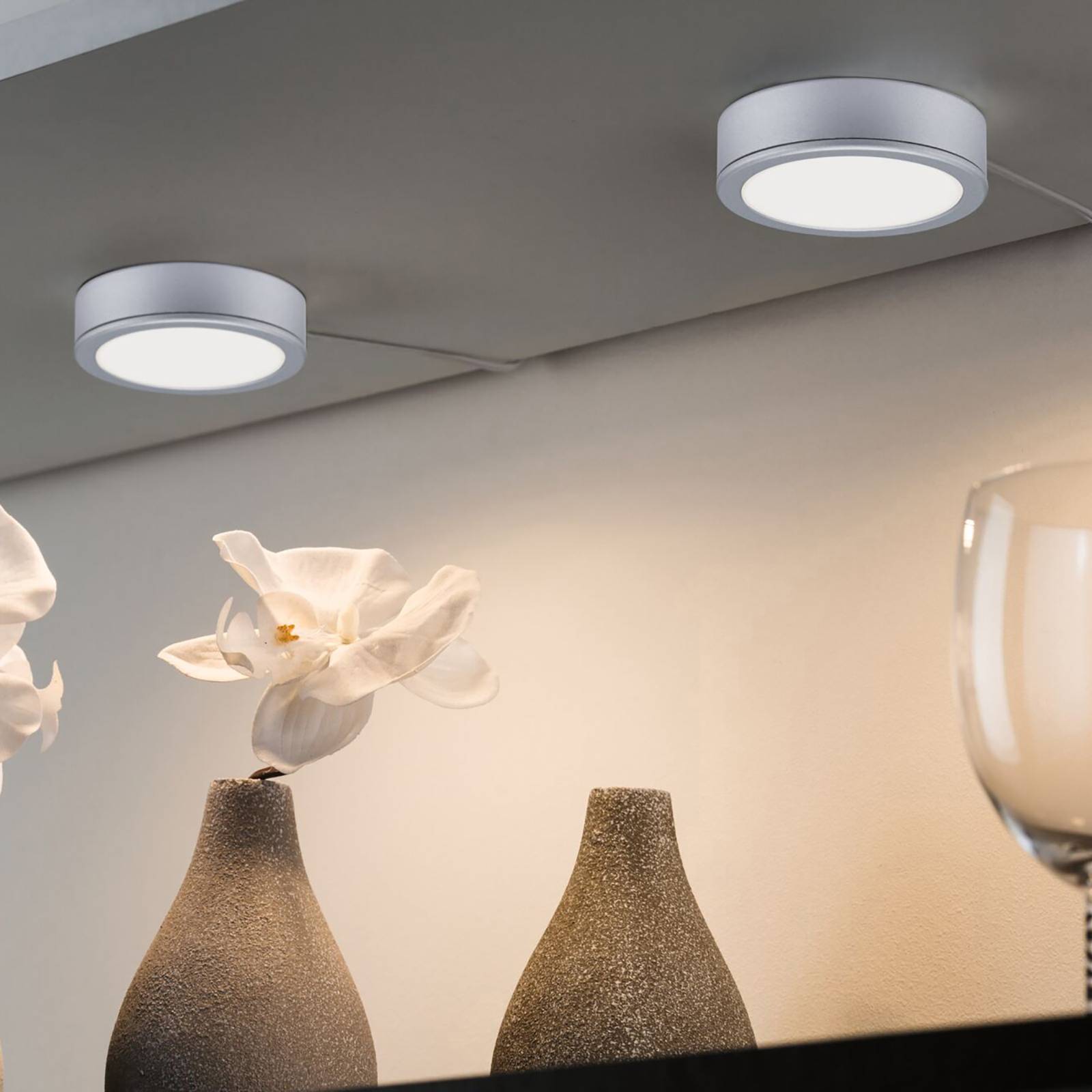 Paulmann Pukk LED-Unterschranklampe 3er-Set, chrom von Paulmann