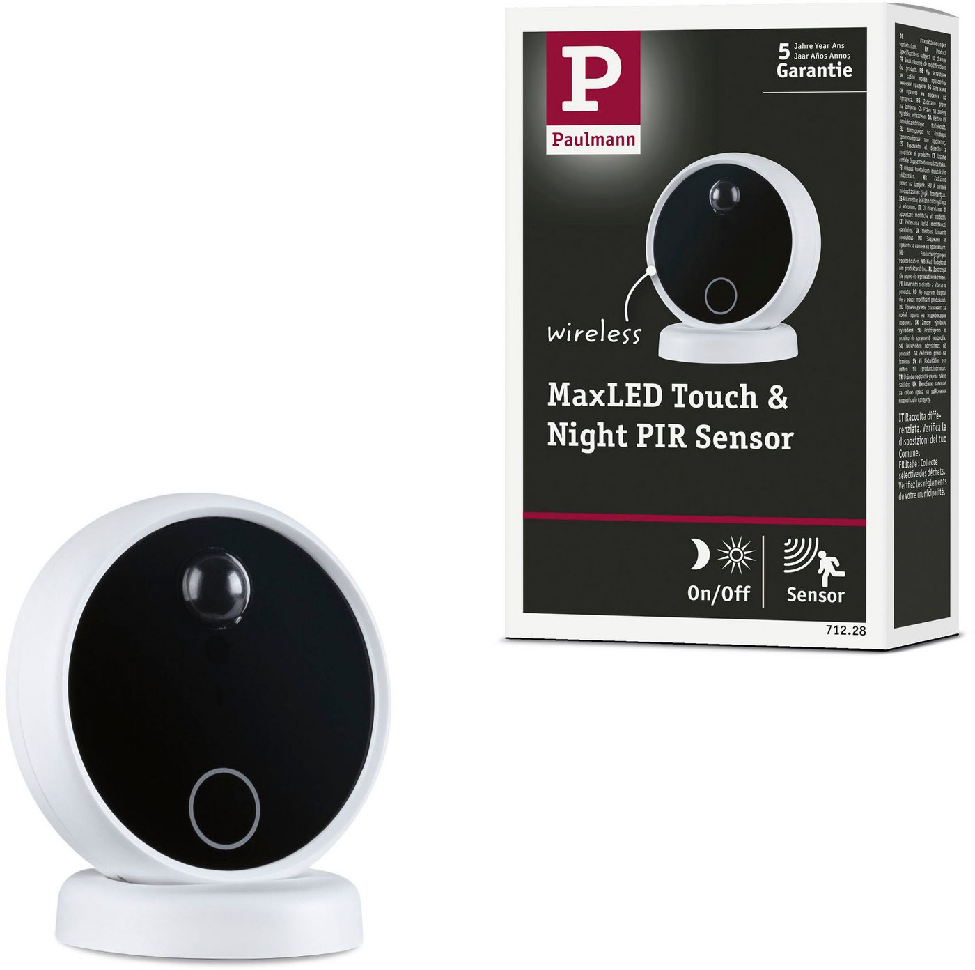 Paulmann Sensor MaxLED DC3V Weiß, Schwarz, (1-St), Memoryfunktion, Dimmer, Ein-/Ausschalter von Paulmann