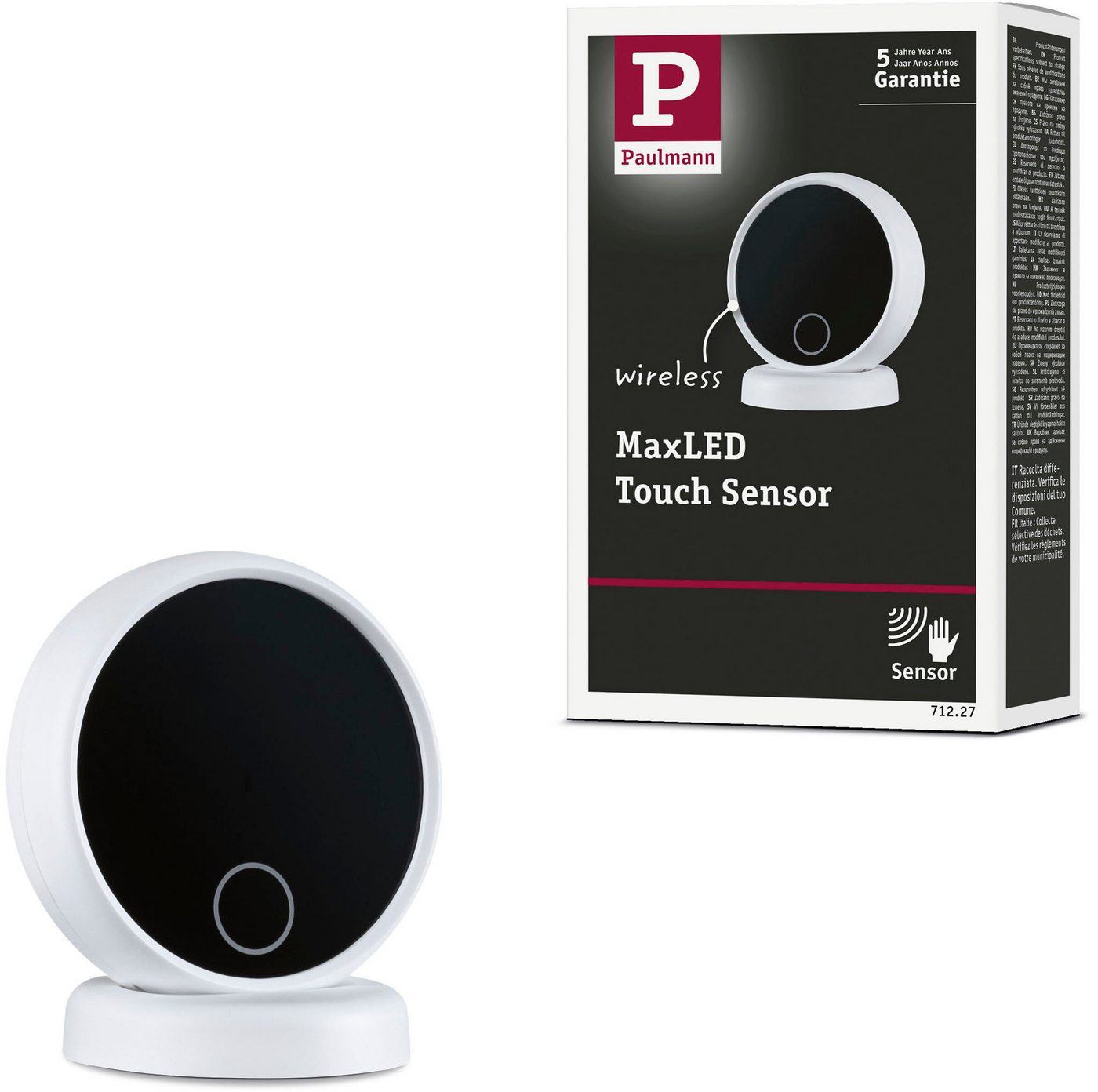 Paulmann Sensor MaxLED Sensor DC3V Weiß, Schwarz, (1-St), Memoryfunktion, Dimmer, Ein-/Ausschalter von Paulmann