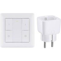 Paulmann Smart Home Set Smart Plug + Wandtaster Home Steckdose Weiß von Paulmann