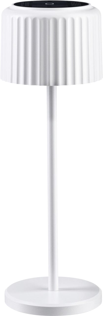 Paulmann Solar-Akku-Tischleuchte Else weiß 30,5 cm warmweiß von Paulmann