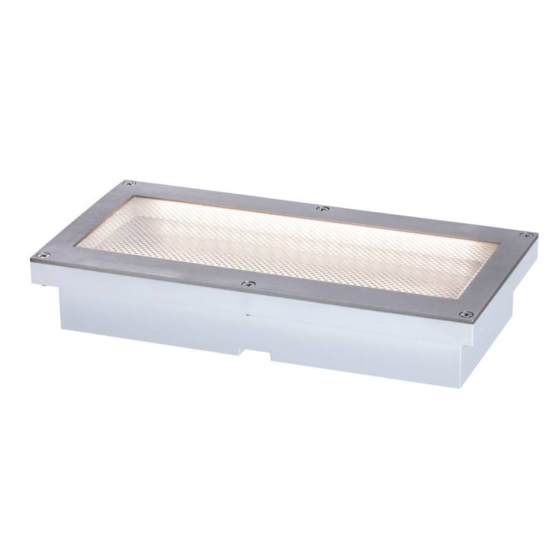 Paulmann Solar-Bodenbeleuchtung 'Aron' mit Bewegungsmelder metallfarben 20 x 4,2 x 10 cm von Paulmann
