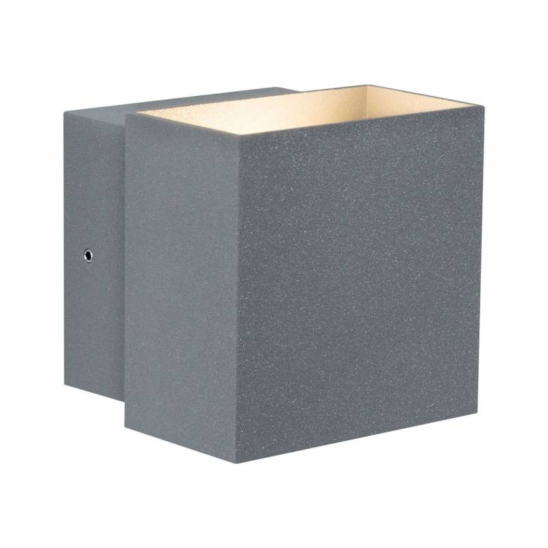 Paulmann Special Line LED Außen-Wandleuchte Cybo grau 10 x 10 cm Up & Down von Paulmann