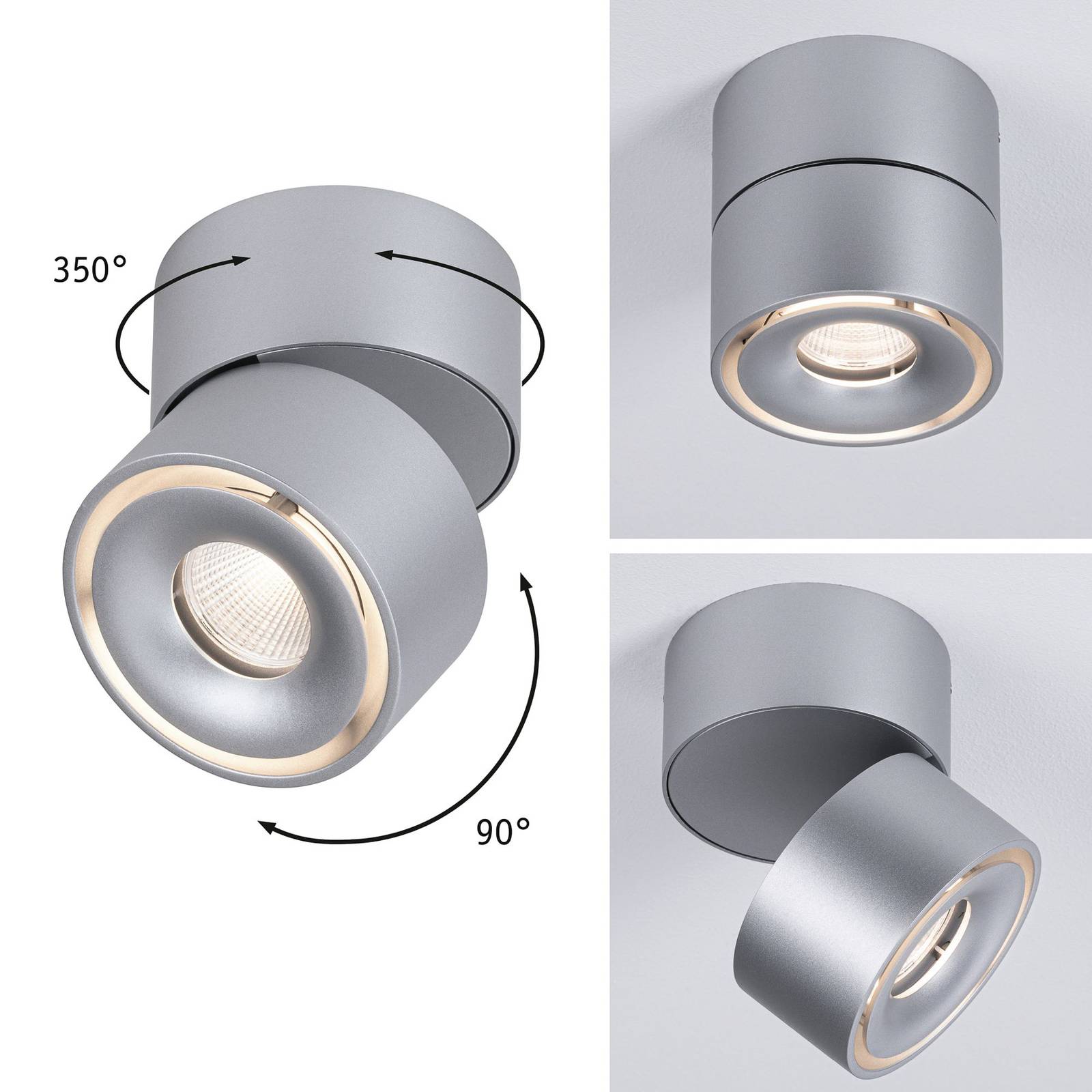 Paulmann Spircle LED-Aufbaustrahler chrom matt von Paulmann