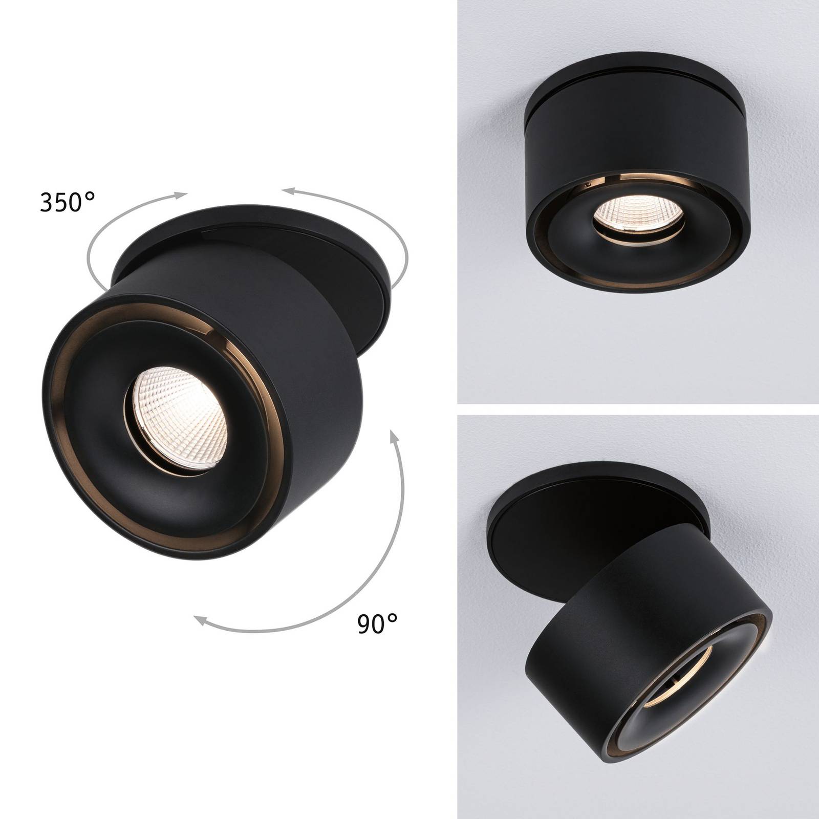 Paulmann Spircle LED-Einbauleuchte schwarz matt Paulmann Spircle LED-Einbauleuchte schwarz matt von Paulmann