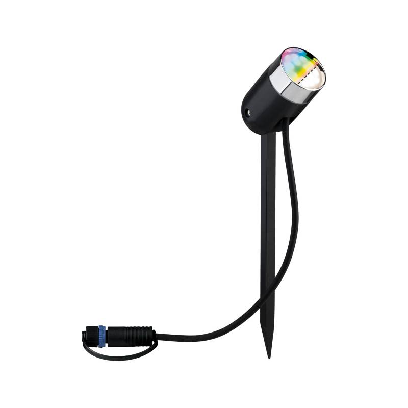 Paulmann Spot 'Plug & Shine Pike' Starterset SH Zigbee RGBW Erdspieß 3 x 4,5 W von Paulmann