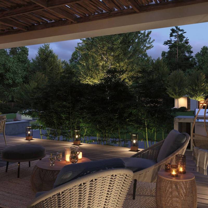 Paulmann Timba Sockelleuchte mit Holz, Höhe 40 cm Paulmann Timba Sockelleuchte mit Holz, Höhe 40 cm von Paulmann