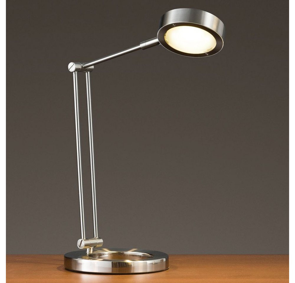 Paulmann Tischleuchte Schreibtischleuchte Zed LED Eisen gebürstet 359lm, LED Paulmann Tischleuchte Schreibtischleuchte Zed LED Eisen gebürstet 359lm, LED von Paulmann