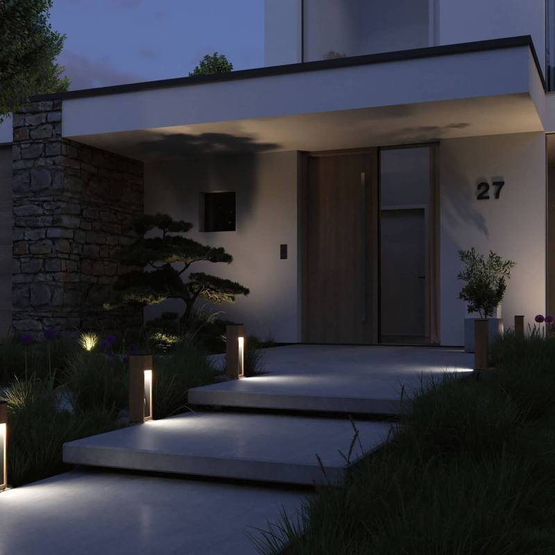 Paulmann Trabia LED-Sockelleuchte Holz, Höhe 40 cm von Paulmann