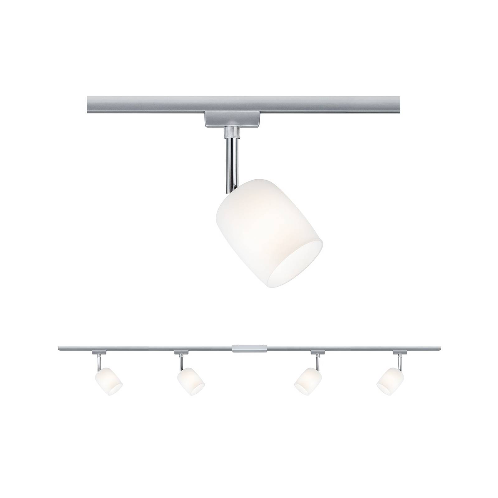 Paulmann URail Blossom 4x-Basisset chrom/satiniert Paulmann URail Blossom 4x-Basisset chrom/satiniert von Paulmann