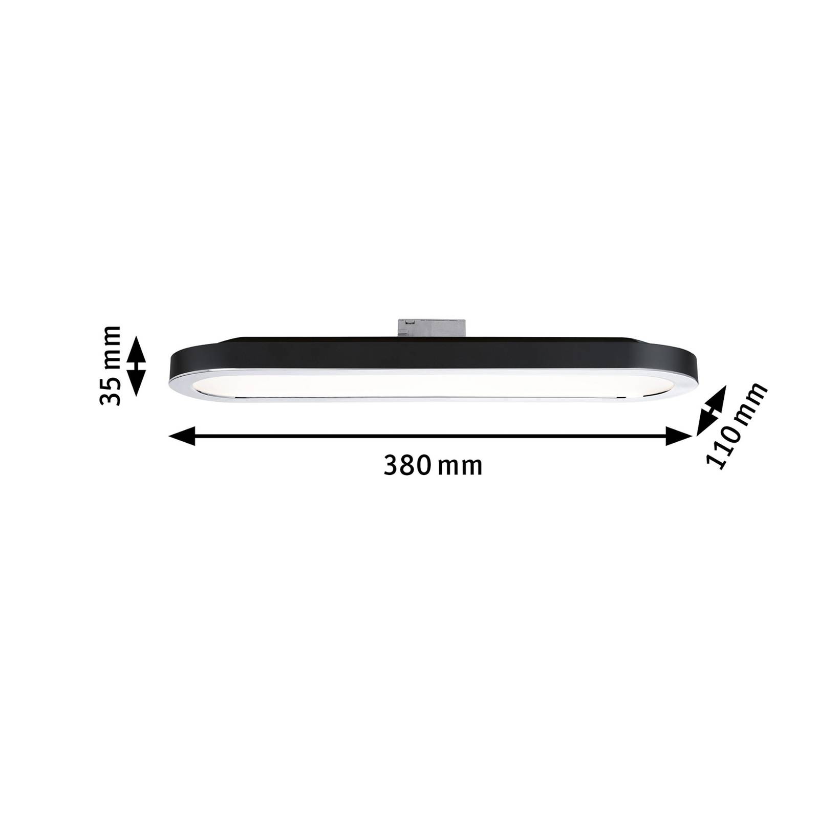 Paulmann URail LED-Panel 7W 2.700K schwarz matt von Paulmann