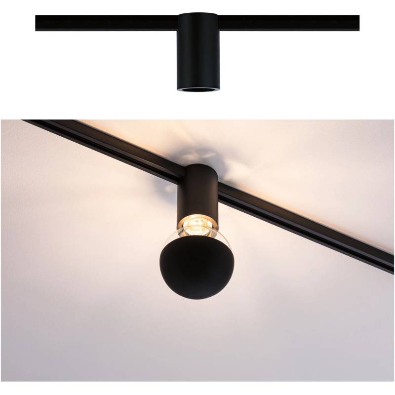 Paulmann URail Spot Ceiling Socket Schwarz max. 1x20W E27 dimmbar von Paulmann