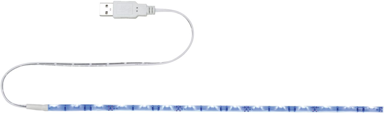 Paulmann USB LED-Stripe 30 cm Blau weiß Metall/Kunststoff von Paulmann