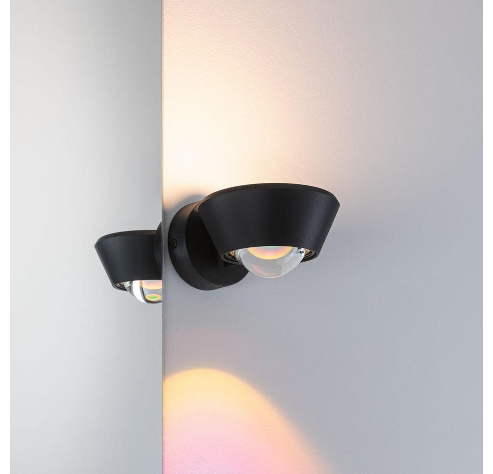 Paulmann Deckenleuchten LED Wandleuchte in Schwarz 9W 648lm IP44, LED Paulmann Deckenleuchten LED Wandleuchte in Schwarz 9W 648lm IP44, LED von Paulmann