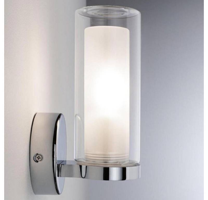 Paulmann Deckenleuchten Wandleuchte Luena in Transparent und Chrom E14 1-flammig IP44 von Paulmann