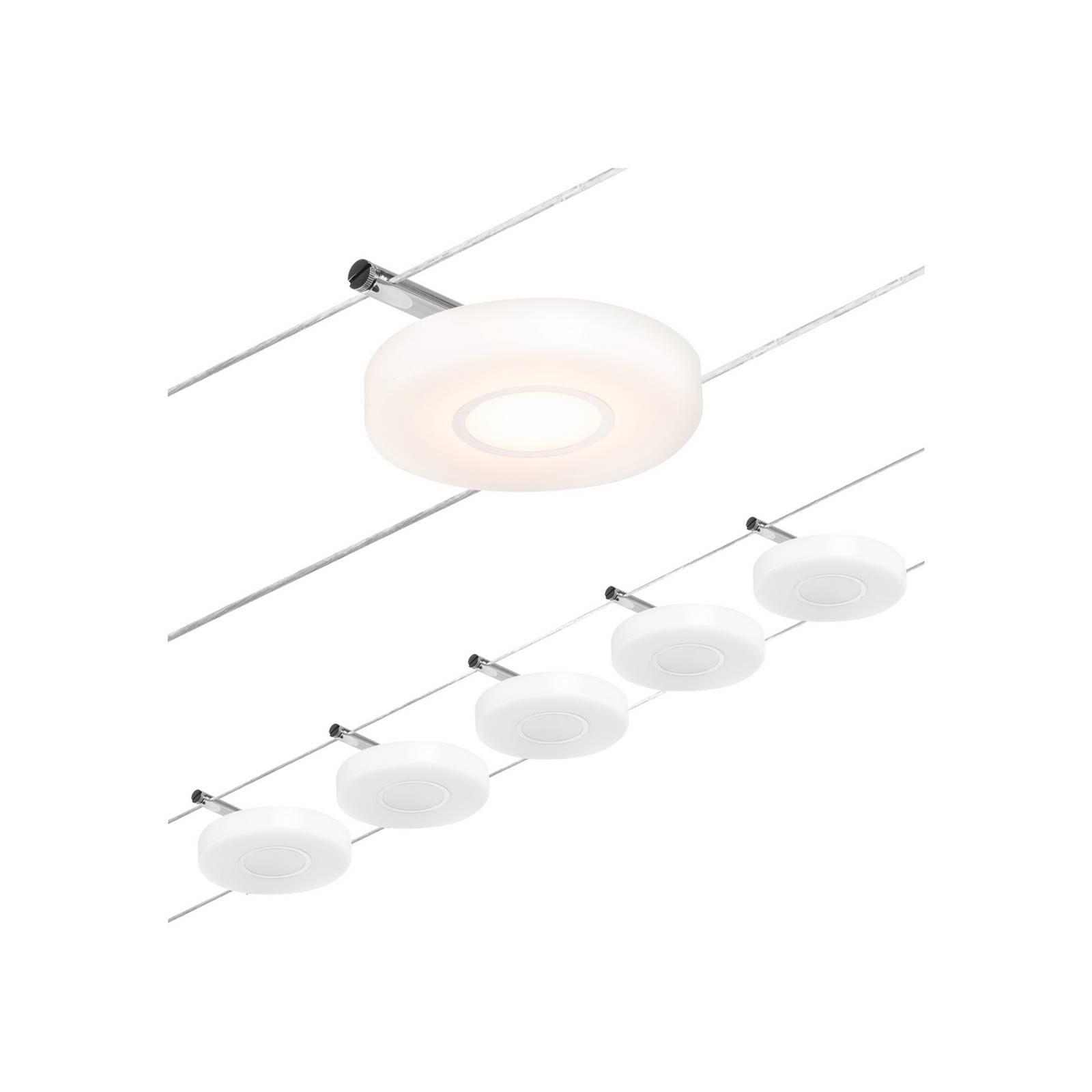 Paulmann Wire DiscLED LED-Seilsystem, fünfflammig Paulmann Wire DiscLED LED-Seilsystem, fünfflammig von Paulmann
