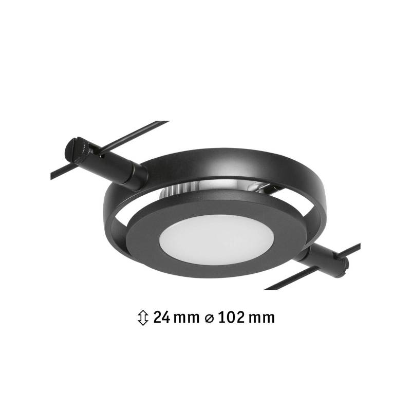 Paulmann Wire RoundMac Spot für Seilsystem schwarz von Paulmann