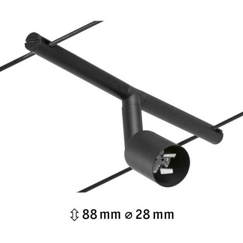 Paulmann Wire Salt Spot für Seilsystem schwarz von Paulmann
