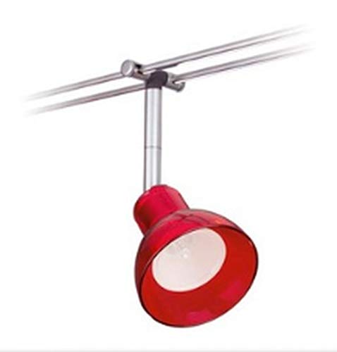 Rail System Light&Easy Spice Spot Chili Chrom matt Rot trans von Paulmann