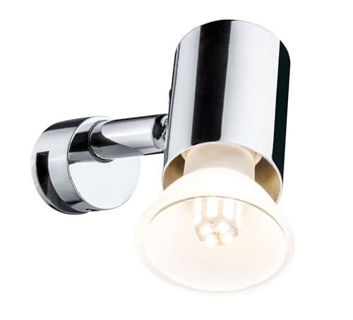 Paulmann 70880 Spiegelleuchte Mintaka Spiegellampe IP20 Aufsatzlampe Chrom Badezimmerlampe ohne Leuchtmittel Spotlight max. 20W GU10 ohne Leuchtmittel von Paulmann