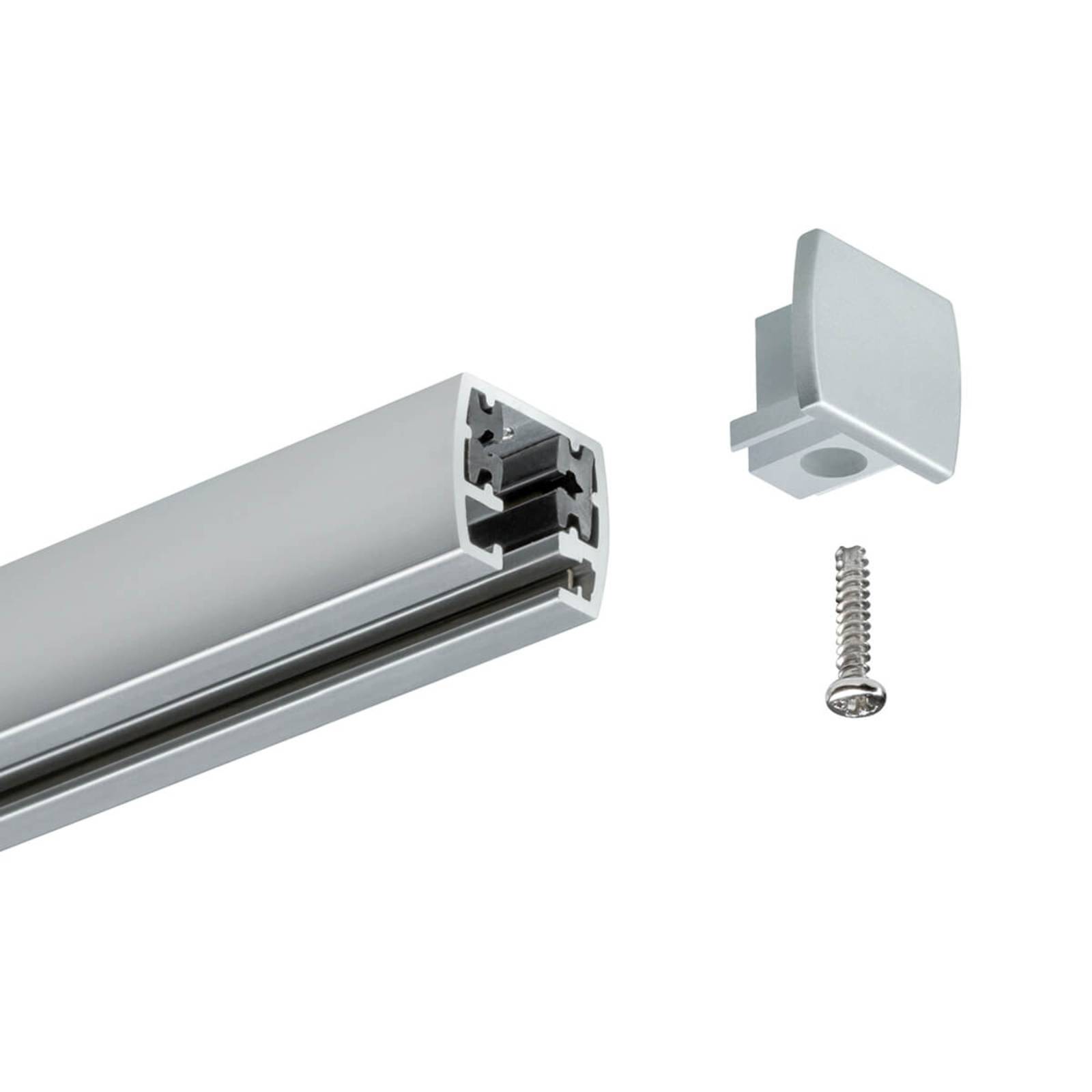 Paulmann URail Endkappe 2er Set chrom matt von Paulmann