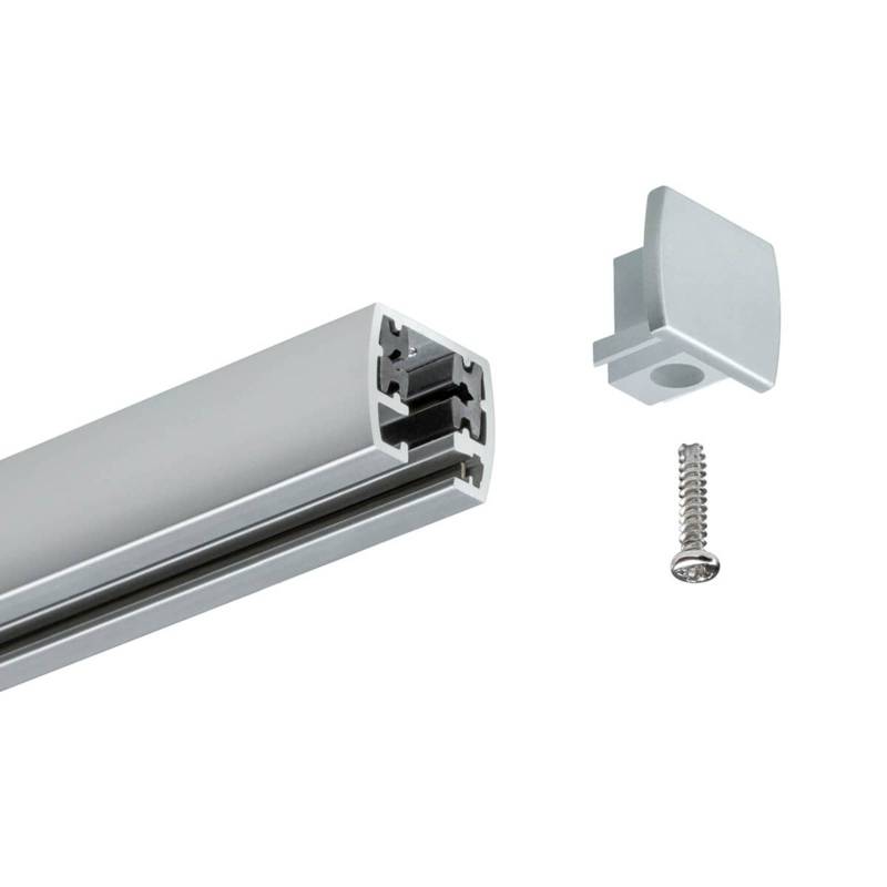 Paulmann URail Endkappe 2er Set chrom matt von Paulmann