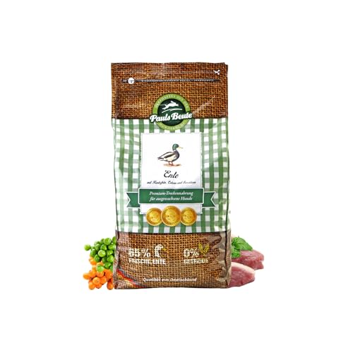Pauls Beute Premium Hundefutter Trocken Ente | 2,5 kg | 65% frische Ente mit Kartoffeln & Sanddorn | Getreidefreies Trockenfutter für Sensible Hunde | Natürlich | Ohne Zusätze | Leicht verdaulich von Pauls Beute