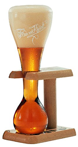 Pauwel Kwak Belgisches Bierglas mit Holzständer 0,3l - 2er Set von Pauwel Kwak