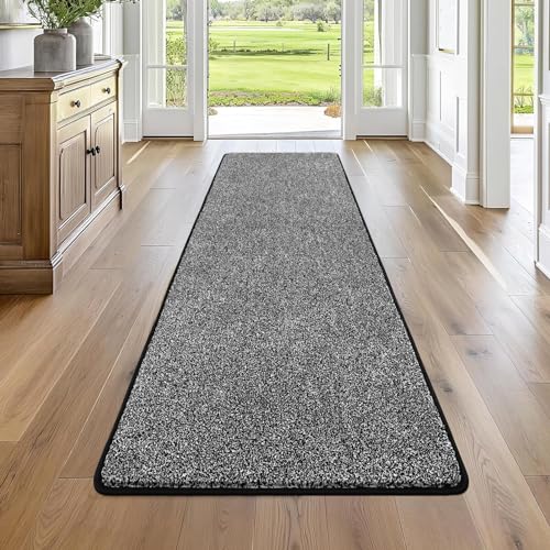Pauwer Lang Teppich Läufer Flur 60 x 180 cm, Waschmaschine rutschfest Flurteppich Küchenläufer Flauschig Weich Schmutzfangmatte Flurläufer für Eingangsbereich Schlafzimmer Korridor von Pauwer