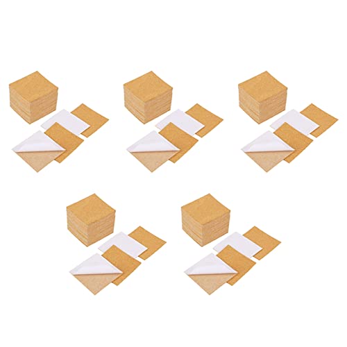 Pavewood Selbstklebende Korkuntersetzer, Korkmatten Korkunterlagen Für Untersetzer und Bastelbedarf (200, Quadratisch) von Pavewood