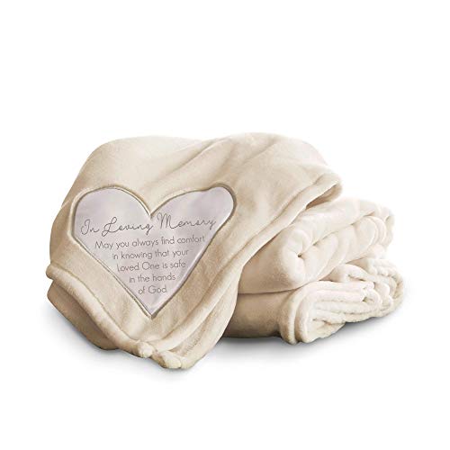 Pavilion Gift company Comfort Loving Memory Thick Warm 320 GSM Royal Plush Throw Blanket, 100% Polyester, Cream, L von Pavilion Gift Company