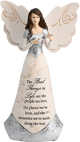 Pavilion Gift Company Elements 82328 Angel Figurine Holding Butterflies, Best Things In Life, 8-Inch , White von Pavilion Gift Company