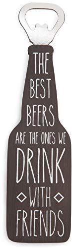 Pavilion Gift Company Man Crafted Best Beers Are The Ones we Drink with Friends Magnetischer Flaschenöffner, Edelstahl, braun Pavilion Gift Company Man Crafted Best Beers Are The Ones we Drink with Friends Magnetischer Flaschenöffner, Edelstahl, braun von Pavilion Gift Company