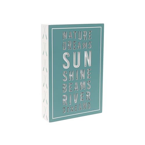 Pavilion Gift Company River Streams – 10,2 x 15,2 cm MDF-Plakette, Riverside Paddle Oars Waterfront Outdoor Home Decor von Pavilion Gift Company