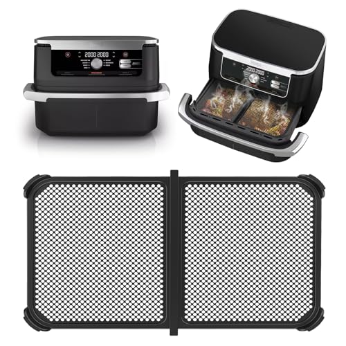 Pavlleen Spritzschutz für Ninja Foodi FlexDrawer 10,4 L AF500EU Wiederverwendbarer Silikon-Schutz,Edelstahl&Hitzebeständig bis 240°C Robuste Heißluftfritteuse Abdeckung,Einfach zu Reinigen&Langlebig von Pavlleen