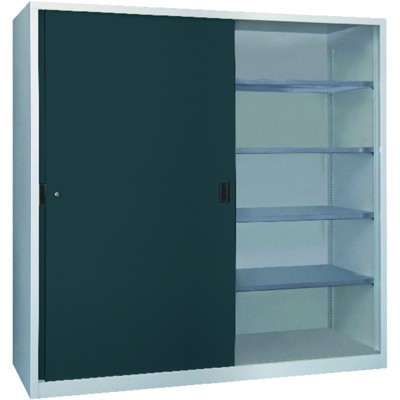 Schwerlastschiebetürenschrank 30332-200-600-735716 RAL7035/7016 von Pavoy