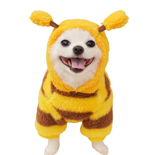 Pavsicgn Hundepullover - Biene Kalte Jahreszeit Mantel,Warme Kleidung Sweater Kostüm für Yorkie Chihuahua Katze Junge Mädchen Herbst Winter Halloween Weihnachten Pavsicgn Hundepullover - Biene Kalte Jahreszeit Mantel,Warme Kleidung Sweater Kostüm für Yorkie Chihuahua Katze Junge Mädchen Herbst Winter Halloween Weihnachten von Pavsicgn