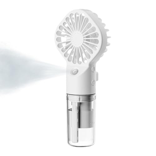 Pavsicgn Mini Ventilator Mit Wasserkühlung, Tragbarer Hand Ventilator Mit Wasser, Mini Sprühventilator Mit 4 Geschwindigkeitsstufen USB Aufladbar Für Reisen Büro Draußen von Pavsicgn