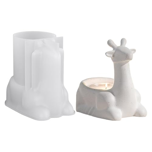 Pavsicgn Silicone Betonformen, Weihnachtshirsch Aromatherapie Kerzenherstellung Formen, Antihaft Bastelwerkzeug Für Wachs Seife Ton Gips Kreativprojekte von Pavsicgn