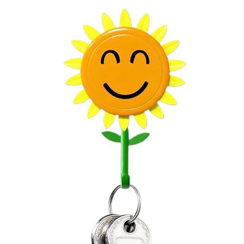 Pavsicgn Sonnenblumen Wand Haken | Sonnenblume Niedliche Wandgarderoben Haken | Ausziehbarer Blumen Design Starker Selbstklebender Für Schlüssel Taschen Küche Badezimmer Schlafzimmer von Pavsicgn