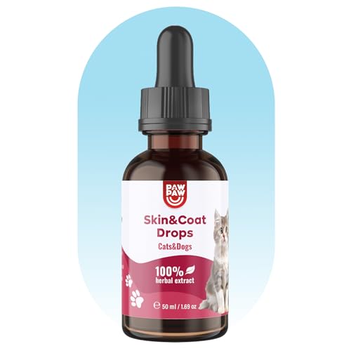 Paw2Paw Natürliche Haut & Fell Tropfen für Hunde - Für Nahrung & Wasserzugabe - Fördert Glänzendes Fell - Kräuterextrakt - Fellpflege Produkt - Fellwunder - Ideal für Hundezubehör & Hund- 50 ml Paw2Paw Natürliche Haut & Fell Tropfen für Hunde - Für Nahrung & Wasserzugabe - Fördert Glänzendes Fell - Kräuterextrakt - Fellpflege Produkt - Fellwunder - Ideal für Hundezubehör & Hund- 50 ml von Paw2Paw