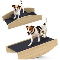 2-in-1 Hundewippe, Hunde Agility Wippe aus Holz, Hunde Agilitäts Rampe Naturholz 2-in-1 Hundewippe, Hunde Agility Wippe aus Holz, Hunde Agilitäts Rampe Naturholz von PawHut