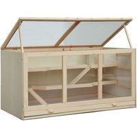 Hamsterkäfig Nagerkäfig Kleintierstall aus Holz Kleintierkäfig Naturholz Hamsterkäfig Nagerkäfig Kleintierstall aus Holz Kleintierkäfig Naturholz von PawHut